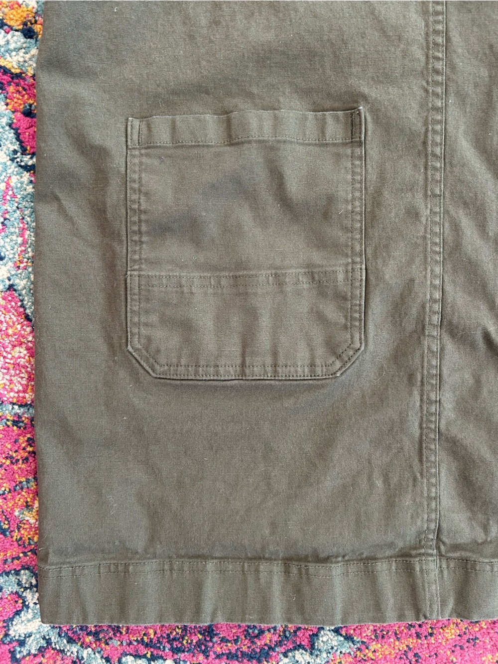 Duluth Trading Co. | Women’s Olive Green Sleeveless Flex Fire Hose Apron Dress L - Picture 10 of 16